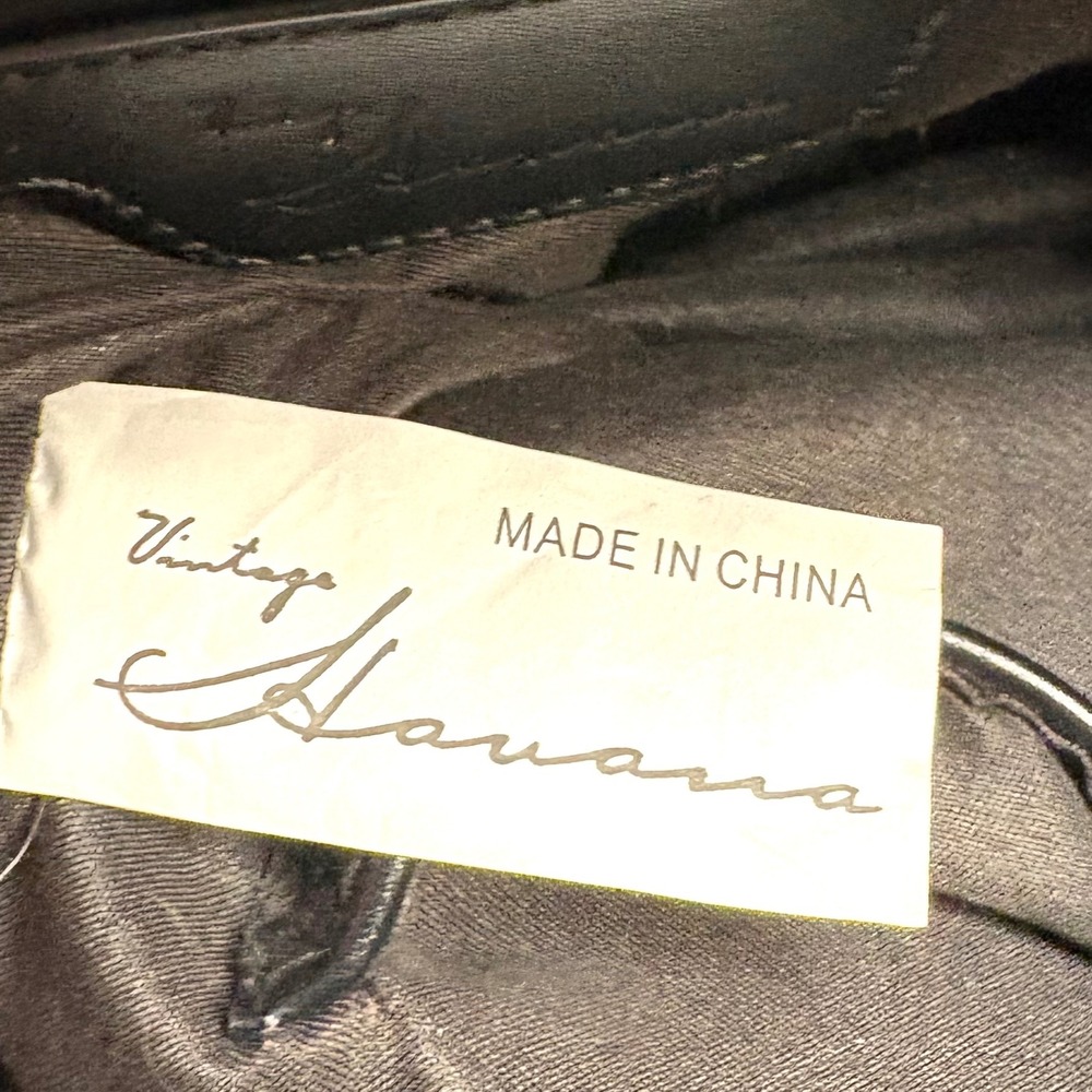 Vintage Havana Women's Black Puffer‎ Tote Bag - Picture 6 of 8